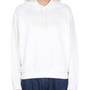 Explore the authentic SUNNEI men's SWEATSHIRT WITH LOGO EMBROIDERY in beige