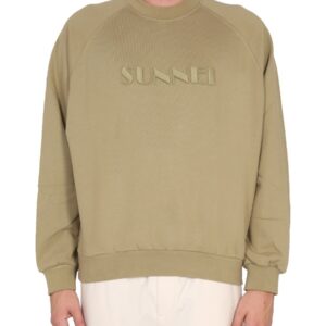 Explore the authentic SUNNEI men's SWEATSHIRT WITH LOGO EMBROIDERY in beige