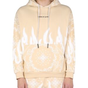 Explore the authentic VISION OF SUPER men's SWEATSHIRT WITH PAISLEY PATTERN in beige