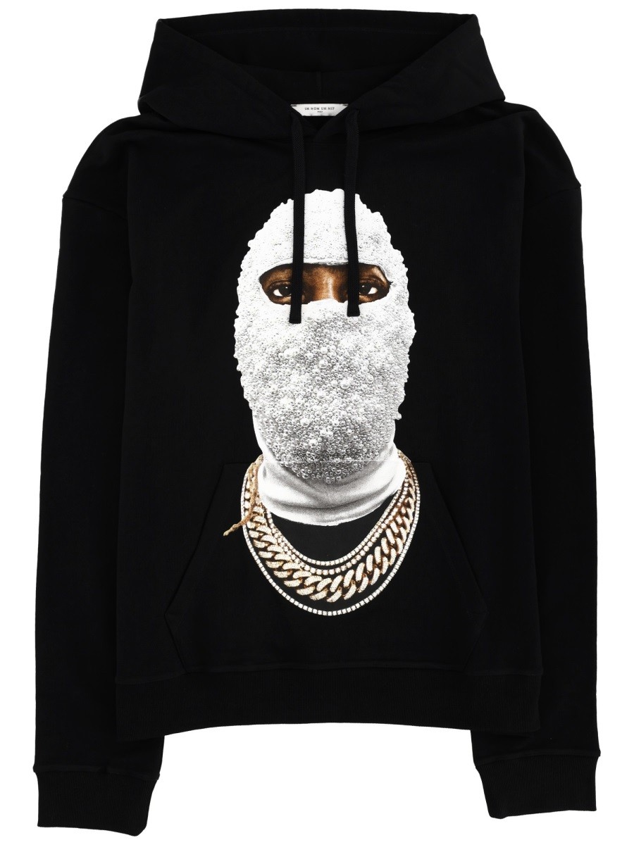 Refresh your wardrobe with the IH NOM UH NIT men's SWEATSHIRT WITH PRINT in Black
