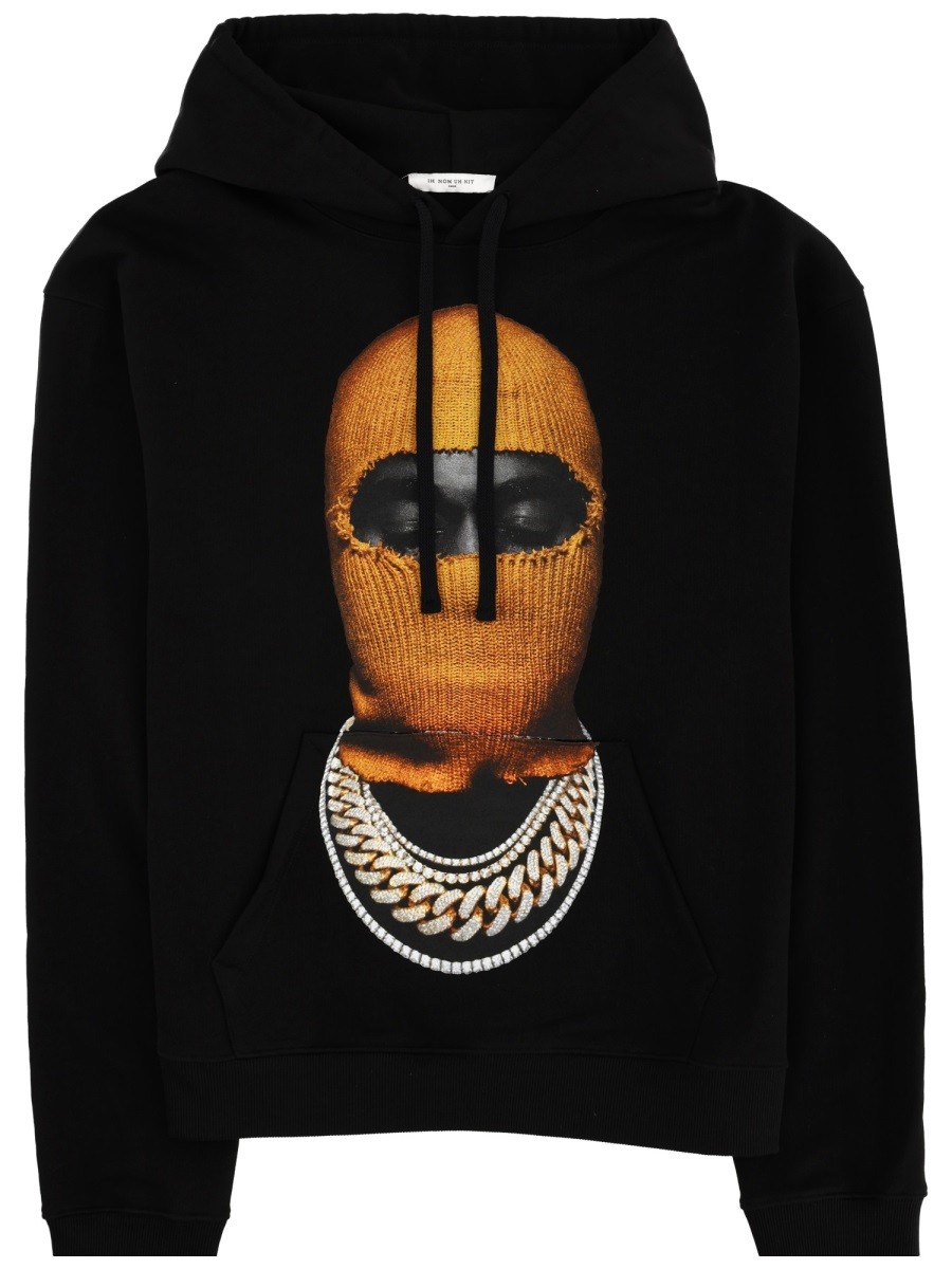 Refresh your wardrobe with the IH NOM UH NIT men's SWEATSHIRT WITH PRINT in Black