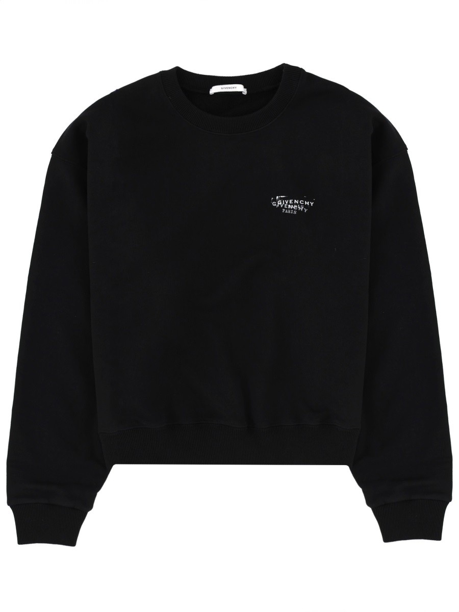 Refresh your wardrobe with the Givenchy women's SWEATSHIRT WITH PRINT in Black