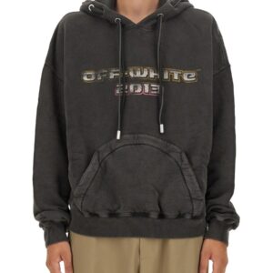 Refresh your wardrobe with the Off-white men's SWEATSHIRT WITH PRINT in Black