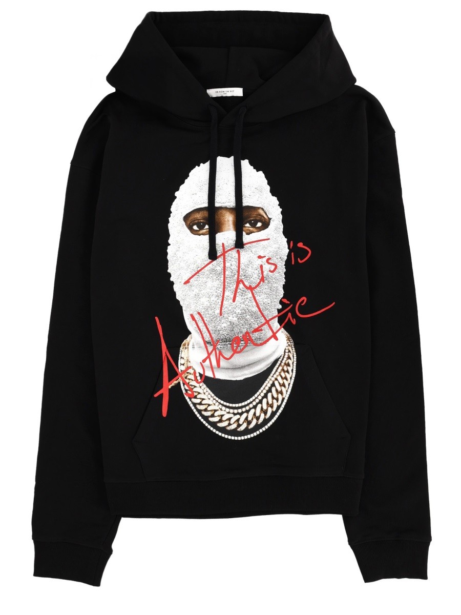 Refresh your wardrobe with the IH NOM UH NIT men's SWEATSHIRT WITH PRINT in Black