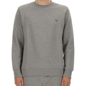 Explore the authentic PS BY PAUL SMITH men's SWEATSHIRT WITH ZEBRA PATCH in Grey