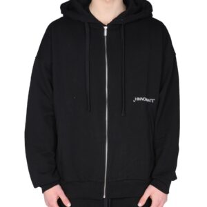 Refresh your wardrobe with the Hinnominate men's SWEATSHIRT WITH ZIP in Black