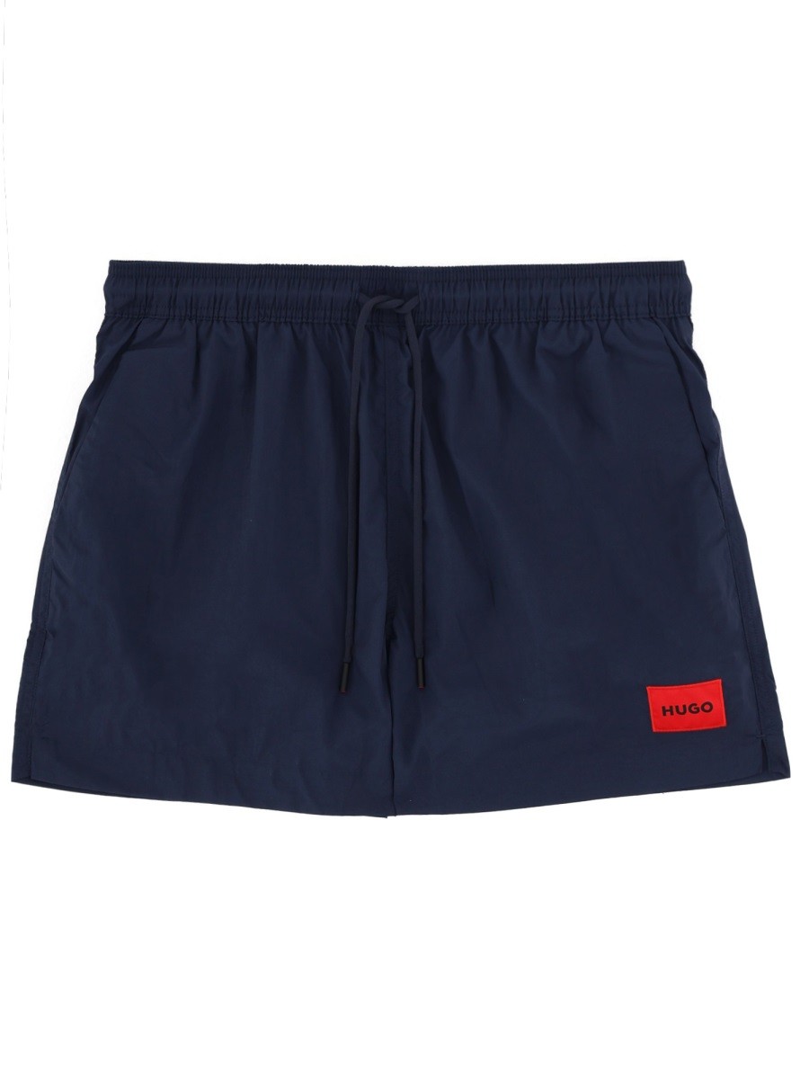 Discover the authentic Hugo men's SWIMSUIT WITH LOGO in Blue