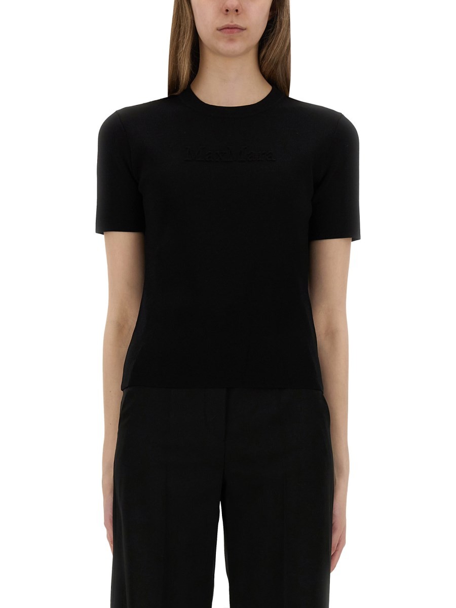 Refresh your wardrobe with the Max Mara women's T-SHIRT "ADELIO" in Black