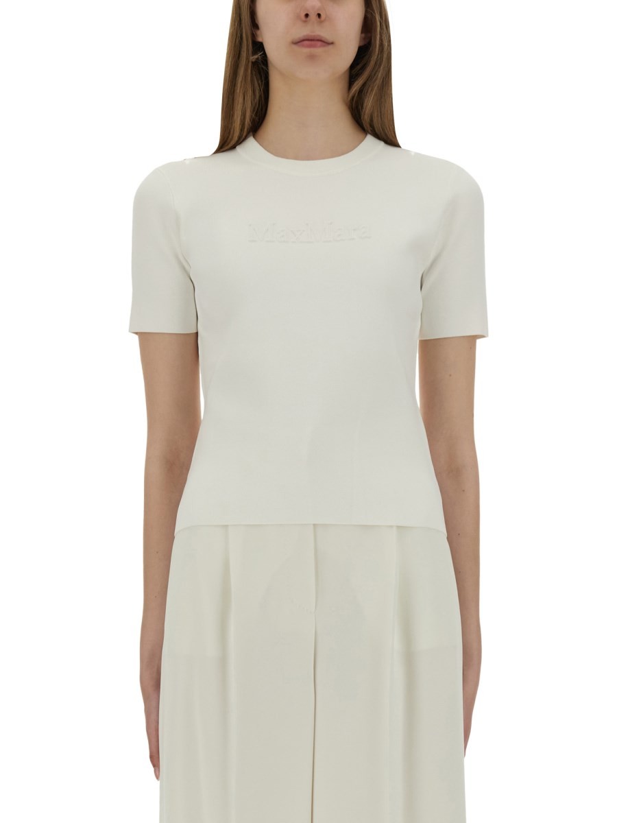Refresh your wardrobe with the Max Mara women's T-SHIRT "ADELIO" in White