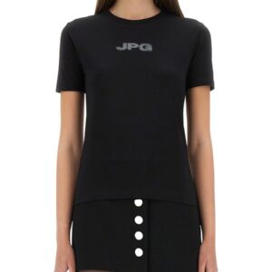 Discover the authentic JEAN PAUL GAULTIER women's T-SHIRT "JPG" in Black