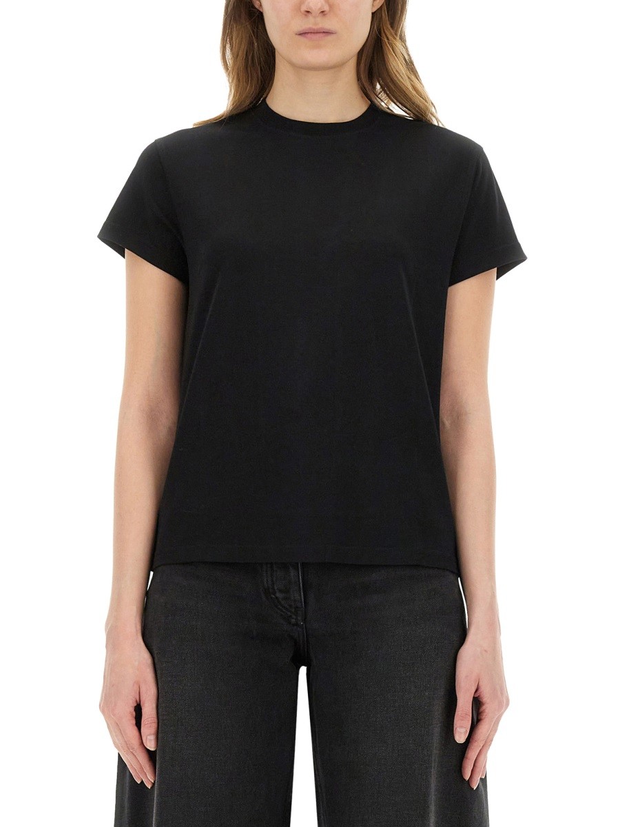 Explore the authentic STUDIO NICHOLSON women's T-SHIRT "MARINE" in Black