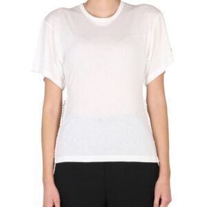 Explore the authentic stella mccartney women's T-SHIRT WITH CHAIN DETAIL in Ivory
