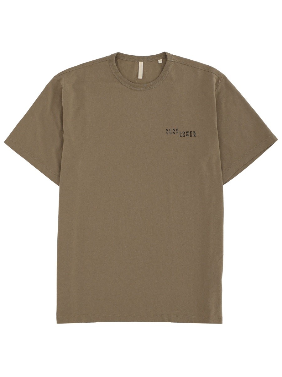 Discover the authentic SUNFLOWER men's T-SHIRT WITH LOGO in Grey