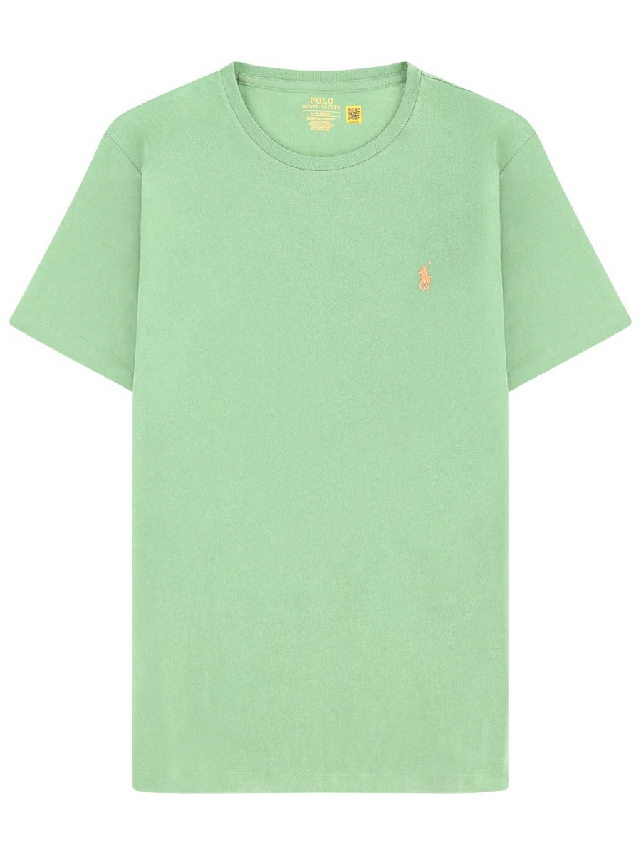 Refresh your wardrobe with the Polo Ralph Lauren men's T-SHIRT WITH LOGO in GREEN
