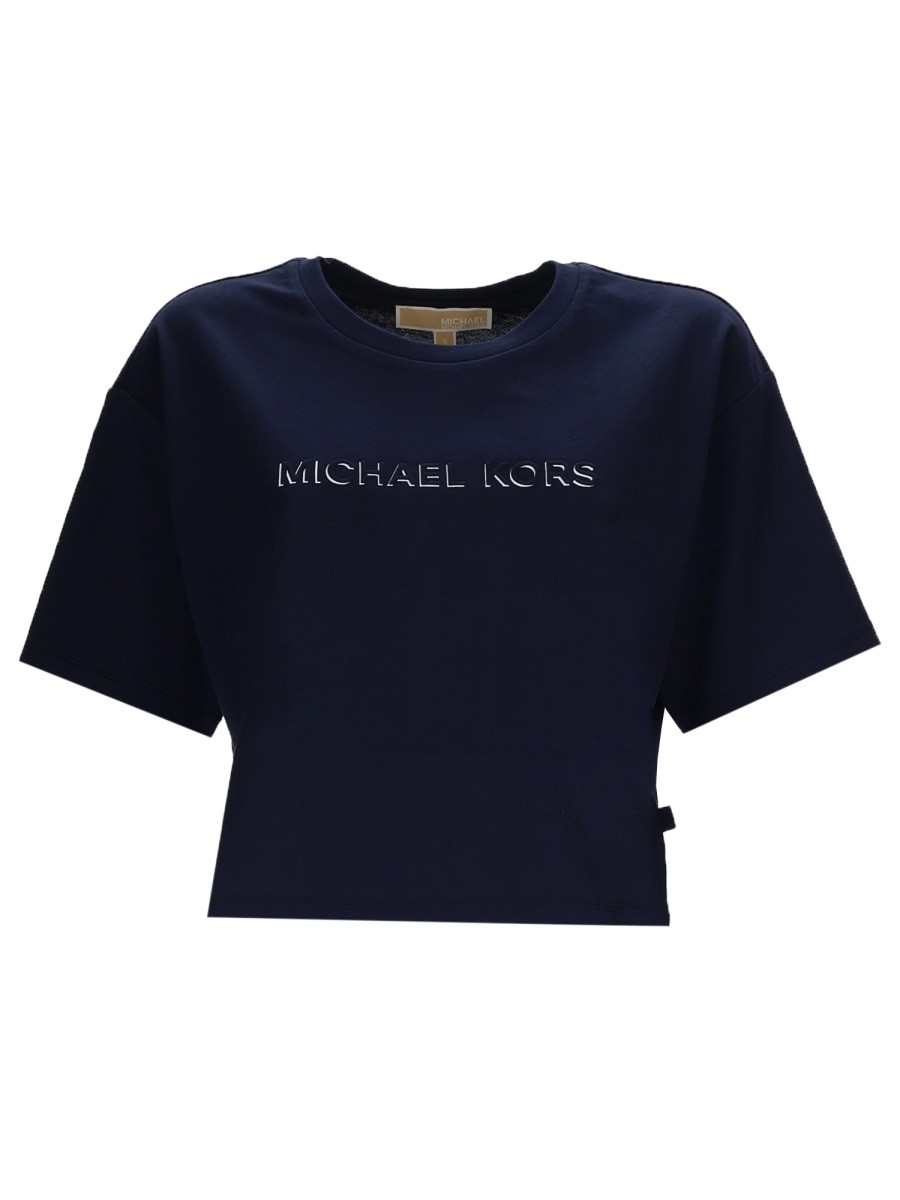 Explore the authentic MICHAEL BY MICHAEL KORS women's T-SHIRT WITH LOGO in Blue
