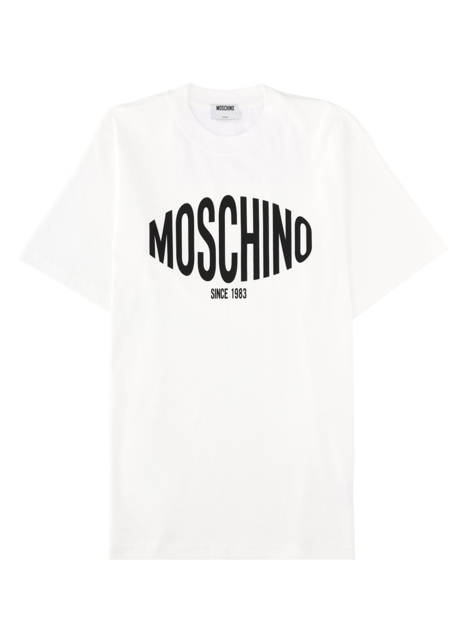 Discover the authentic Moschino men's T-SHIRT WITH LOGO in White
