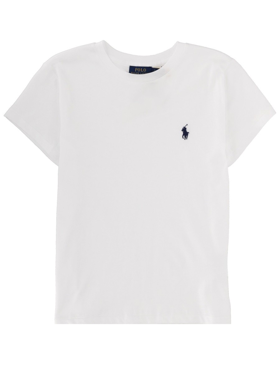 Explore the authentic Polo Ralph Lauren women's T-SHIRT CON LOGO in White