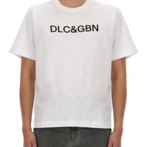 Refresh your wardrobe with the Dolce & Gabbana men's T-SHIRT WITH LOGO in White