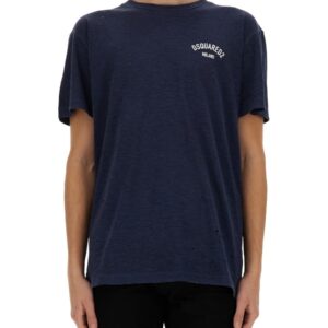 Refresh your wardrobe with the Dsquared2 men's T-SHIRT WITH LOGO in MULTICOLOUR