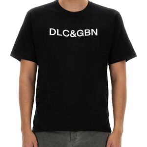 Refresh your wardrobe with the Dolce & Gabbana men's T-SHIRT WITH LOGO in Black