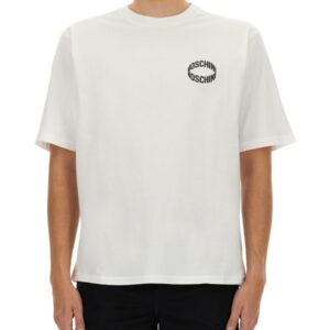Discover the authentic Moschino men's T-SHIRT WITH LOGO in White