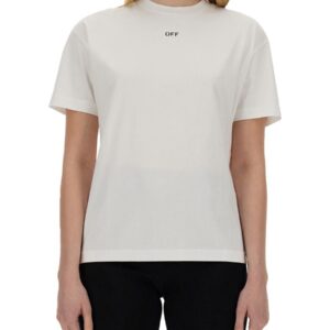 Refresh your wardrobe with the Off-white women's T-SHIRT WITH LOGO in White