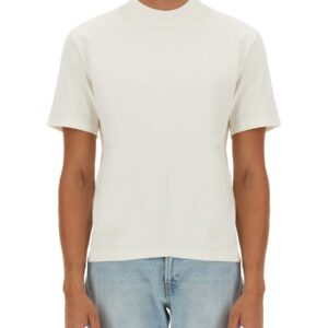 Elevate your look with the COURREGES men's T-SHIRT WITH LOGO in White