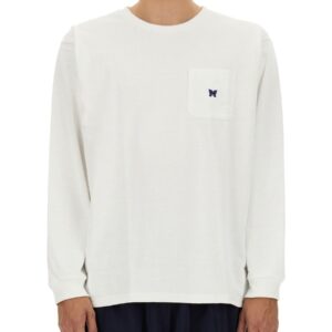 Elevate your look with the NEEDLES men's T-SHIRT WITH LOGO in White