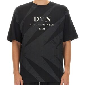 Refresh your wardrobe with the Dries Van Noten men's T-SHIRT WITH LOGO in Black