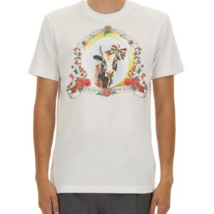 Discover the authentic Moschino men's T-SHIRT WITH LOGO in White