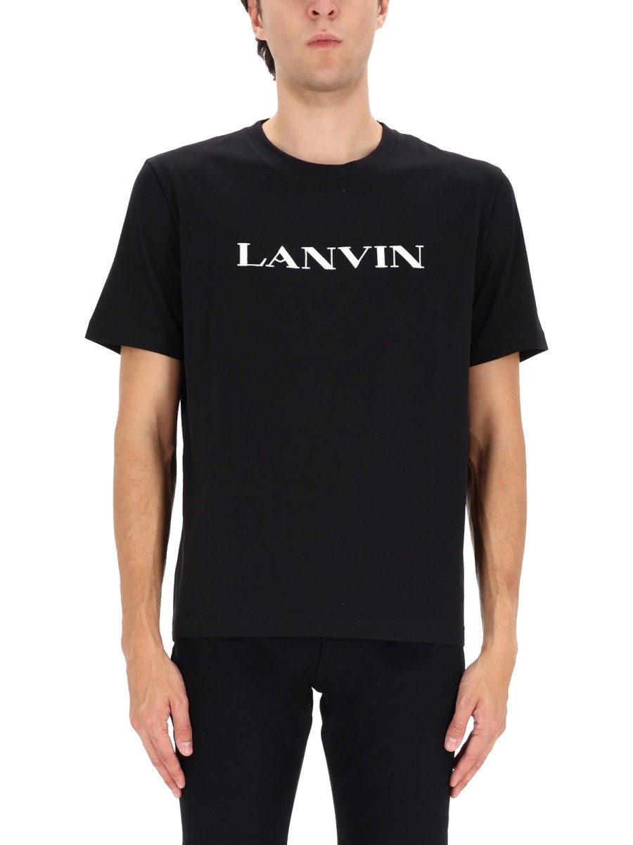Discover the authentic Lanvin men's T-SHIRT WITH LOGO in Black