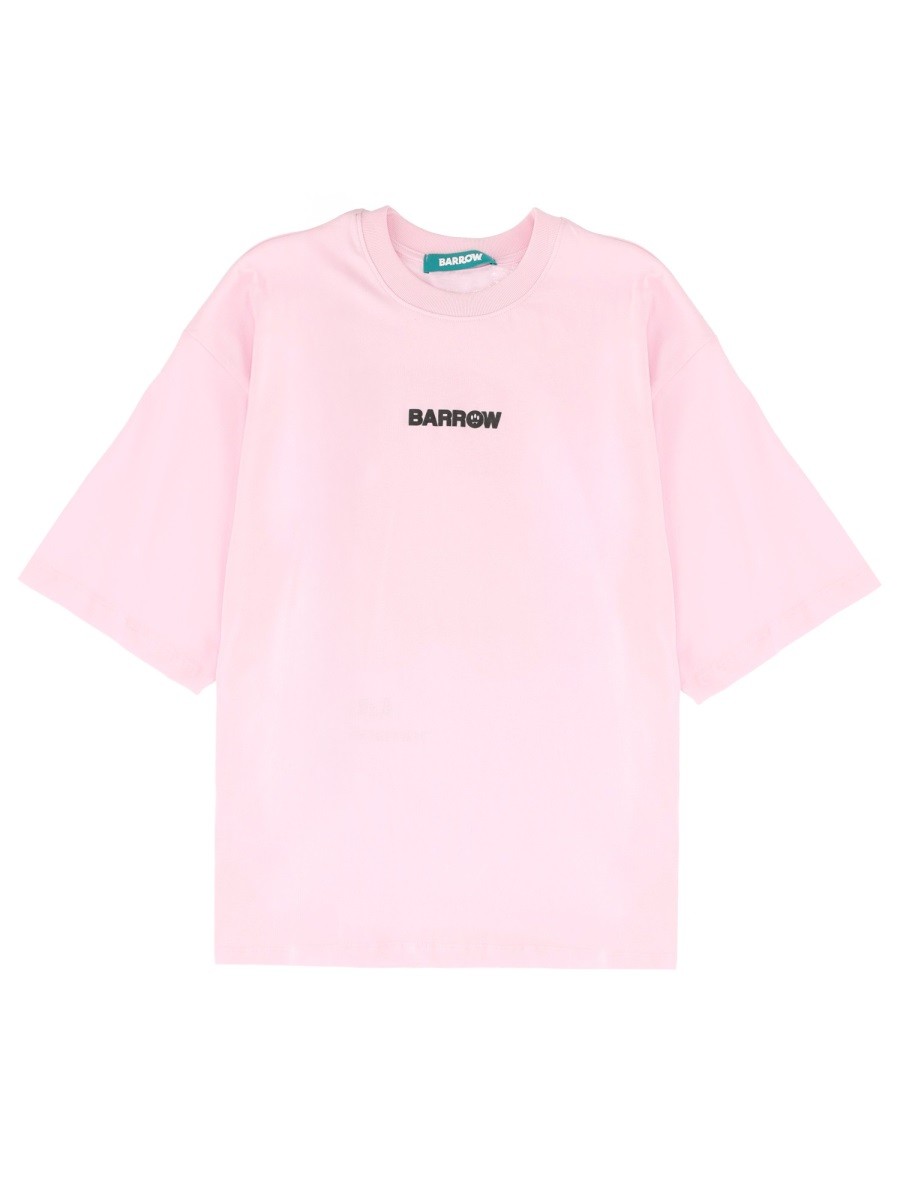 Discover the authentic Barrow unisex T-SHIRT WITH PRINT in Pink