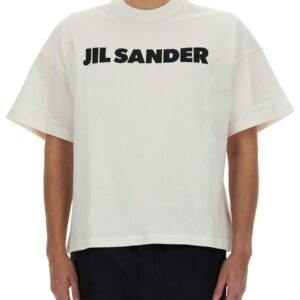 Refresh your wardrobe with the JIL SANDER men's T-SHIRT WITH PRINT in White