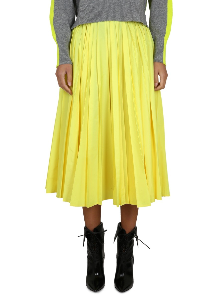 Refresh your wardrobe with the Philosophy Di Lorenzo Serafini women's TAFFETA SKIRT in Yellow