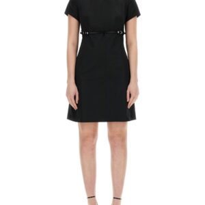 Refresh your wardrobe with the Givenchy women's TAFFETA VOYOU DRESS in Black
