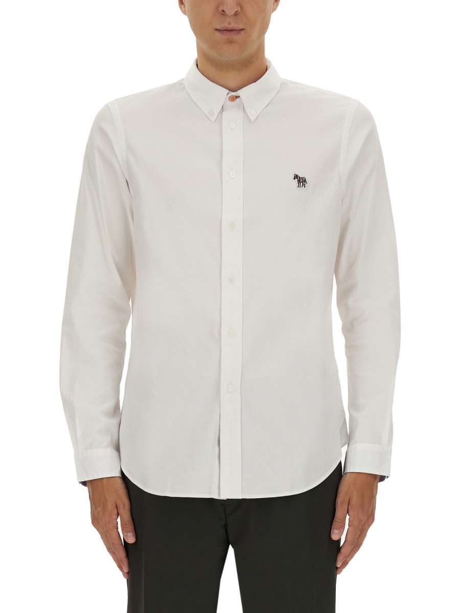 Refresh your wardrobe with the PS BY PAUL SMITH men's TAILORED FIT SHIRT in White