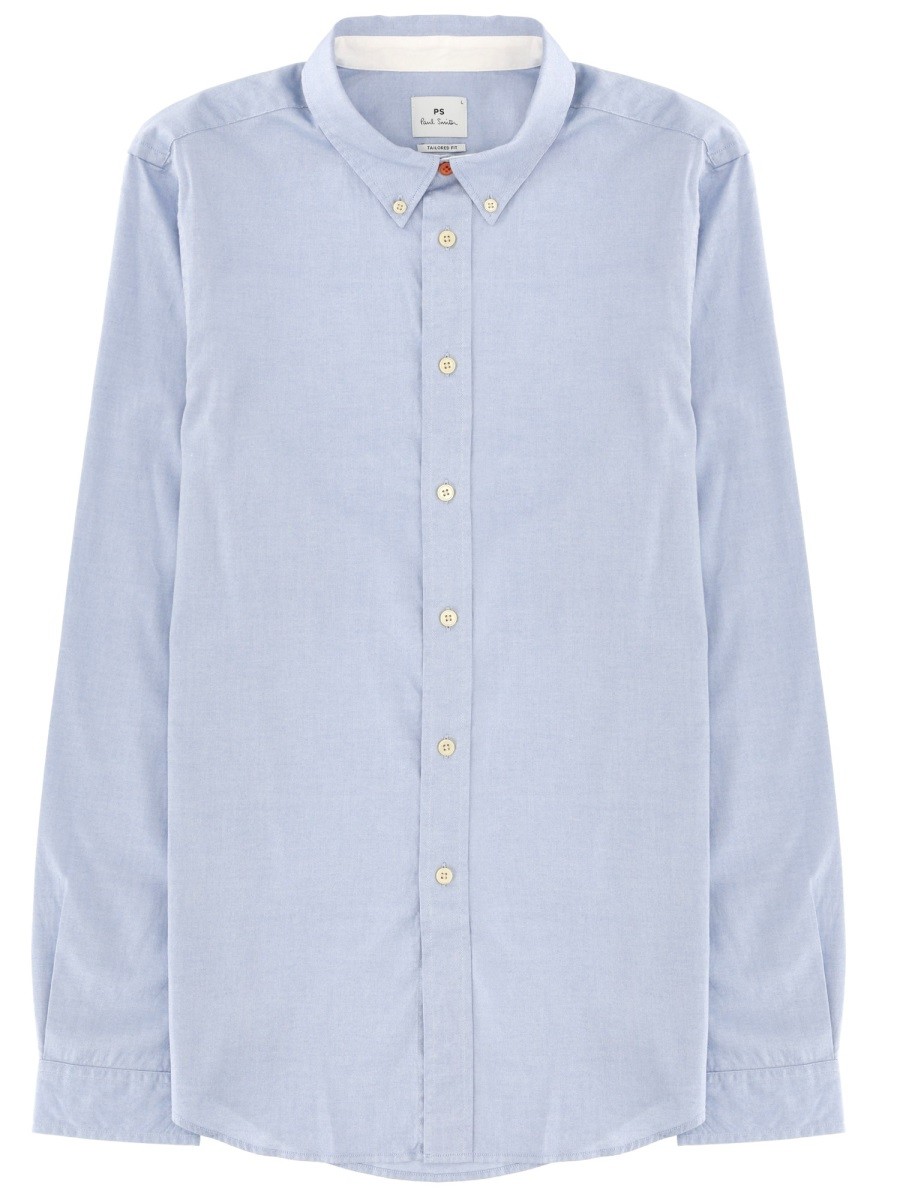 Refresh your wardrobe with the PS BY PAUL SMITH men's TAILORED FIT SHIRT in Blue