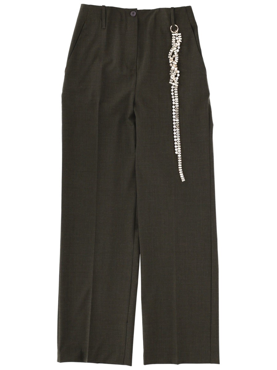 Refresh your wardrobe with the CIRCUS HOTEL women's TAILORED PANTS in GREEN