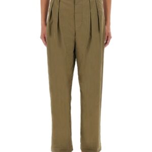 Explore the authentic Moschino women's TAILORED PANTS WITH PLEATS in GREEN