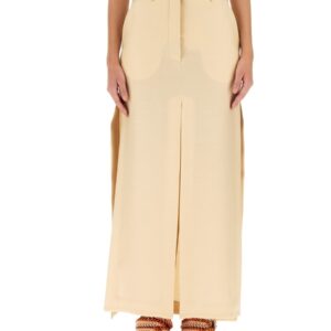 Refresh your wardrobe with the Lanvin women's TAILORED SKIRT in beige