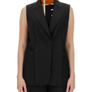 Refresh your wardrobe with the Fendi women's TAILORED VEST in Black