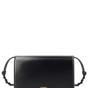 Explore the authentic JIL SANDER women's "TANGLE" WALLET WITH LOGO in Black