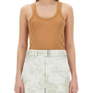 Refresh your wardrobe with the LEMAIRE women's TANK TOP in beige