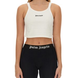 Discover the authentic Palm Angels women's TANK TOP in White