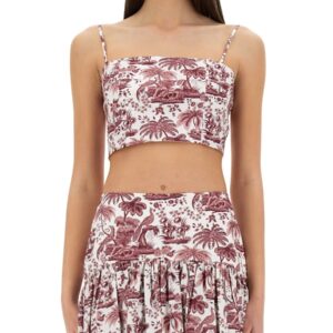 Refresh your wardrobe with the STAUD women's TANK TOP "FEDERICO" in Bordeaux