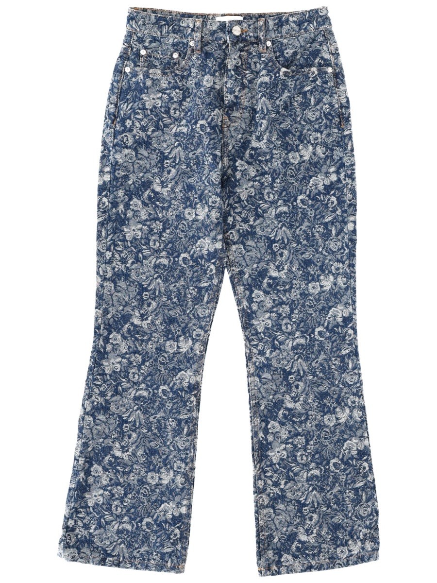Refresh your wardrobe with the GANNI women's "TAPESTRY" JEANS in Blue