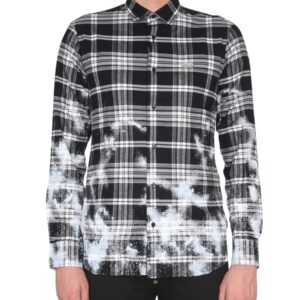 Discover the authentic Philipp Plein men's TARTAN PATTERN SHIRT in Black