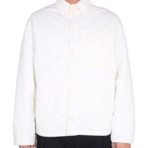 Discover the authentic Bottega Veneta men's TECHNICAL NYLON JACKET in Ivory
