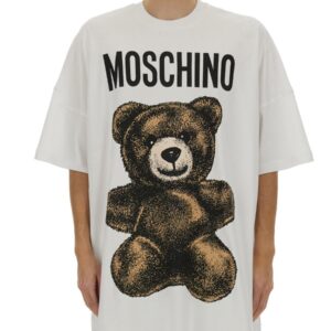 Elevate your look with the Moschino men's TEDDY BEAR T-SHIRT in White