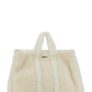 Refresh your wardrobe with the SUNNEI unisex TEDDY FLEECE BAG in White